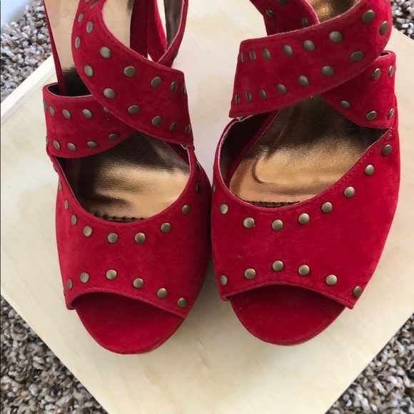 Open toe cross cross wedge sandals - Picture 2 of 4